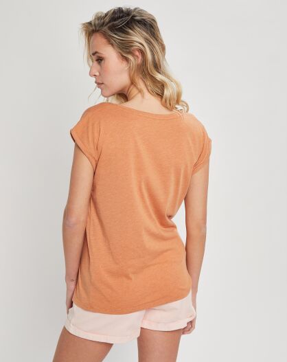 T-Shirt Arco Floral marron clair